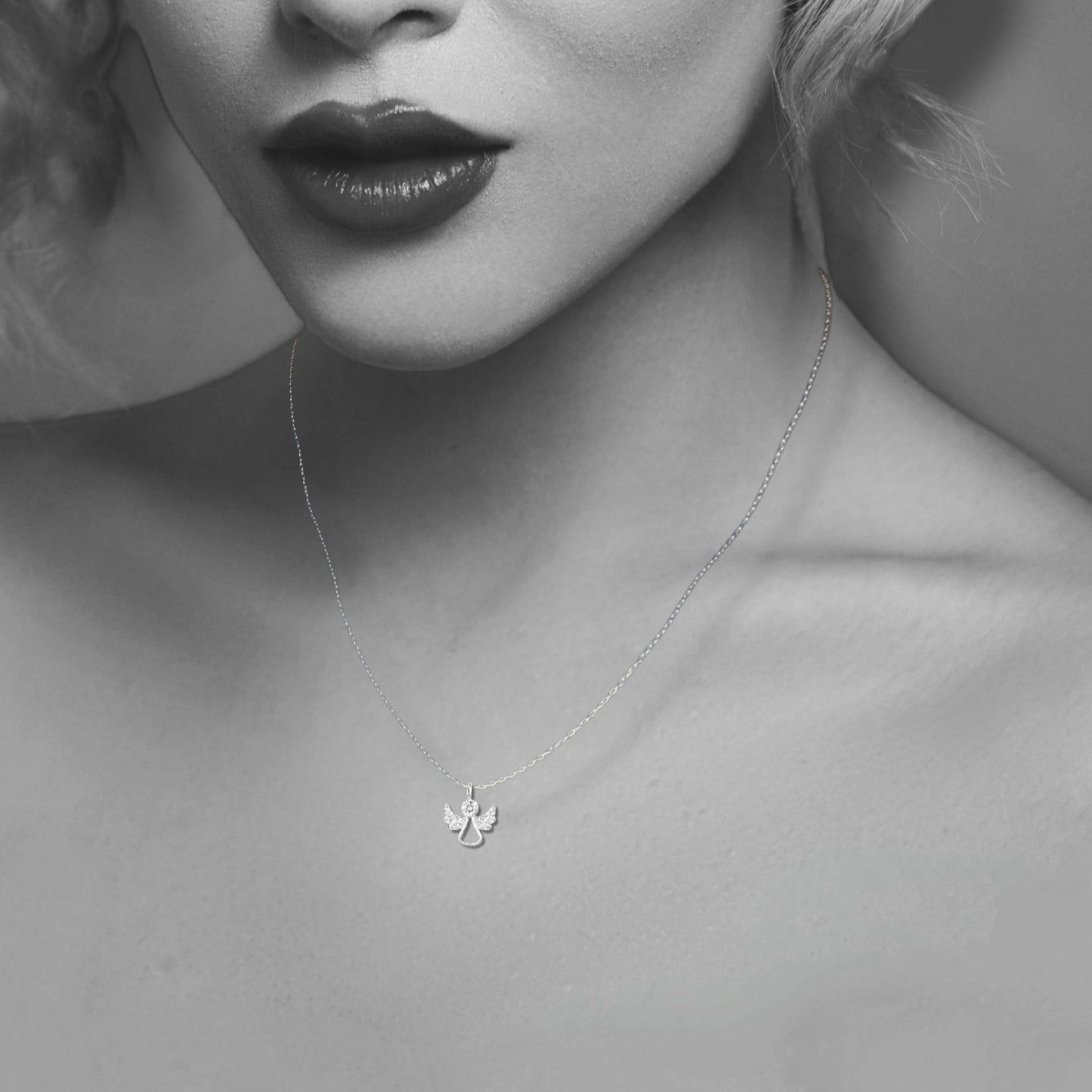 Silver Angel Wing Necklace