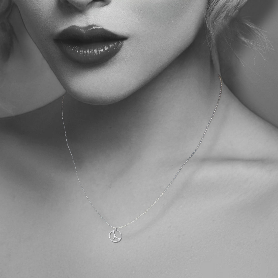 Silver Cancer Zodiac Sign Necklace