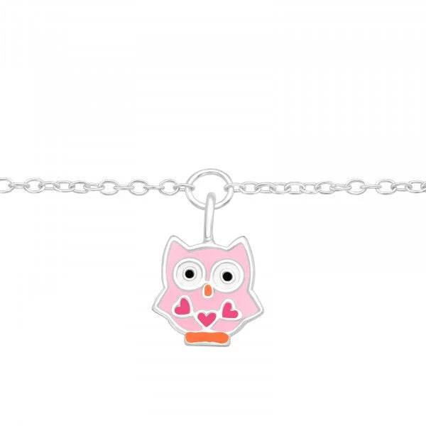 Silver Owl Bracelet