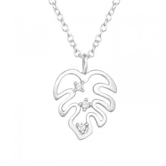 Silver Leaf Necklace