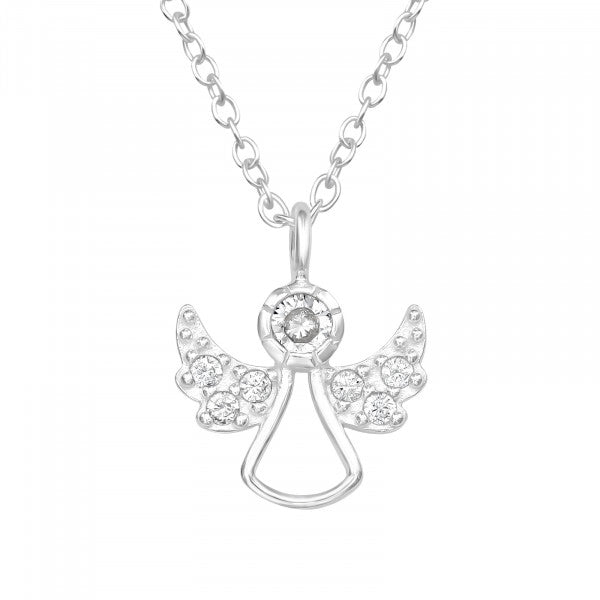 Silver Angel Wing Necklace