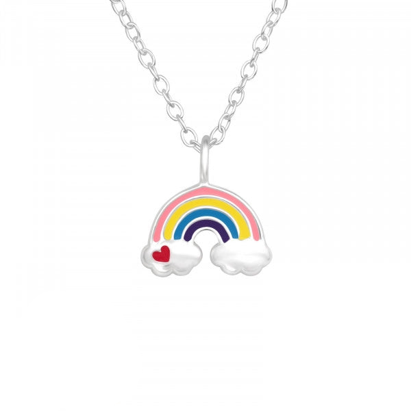 Children's Silver Rainbow Necklace